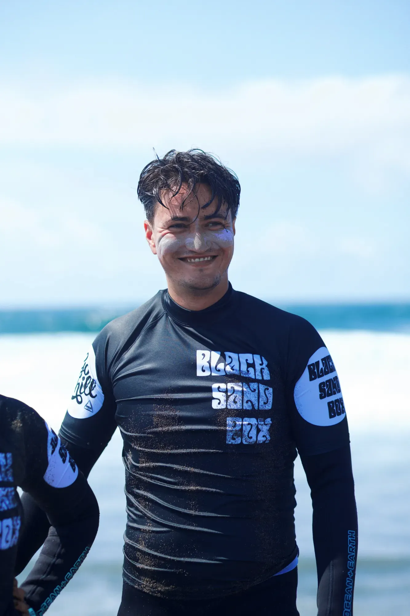 Surfing at Black Sand Box, São Miguel